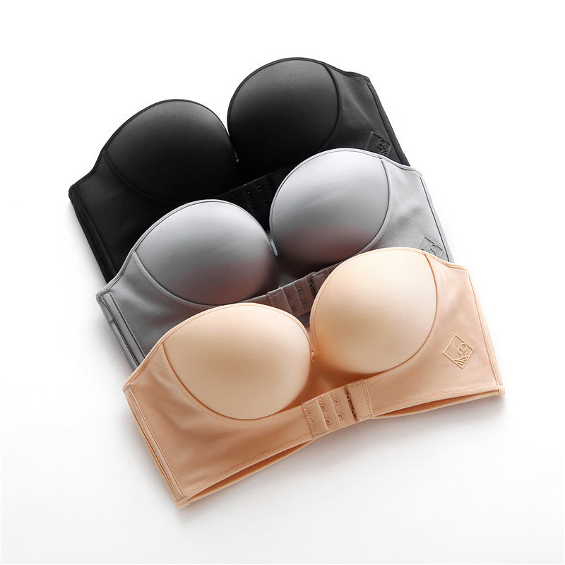 Gathered Up Strapless Bra