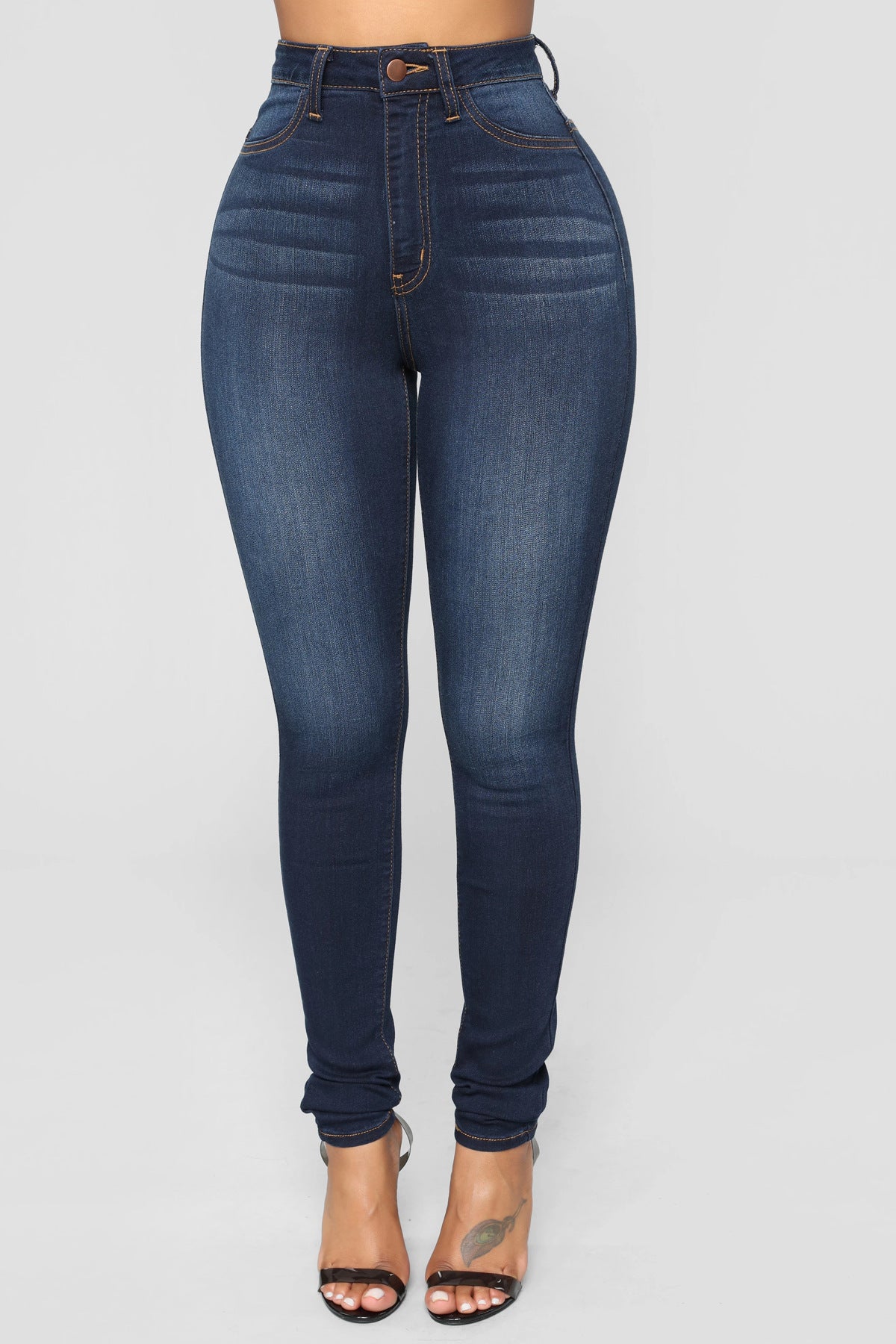 Stretch Hip Lift Denim Skinny Pants