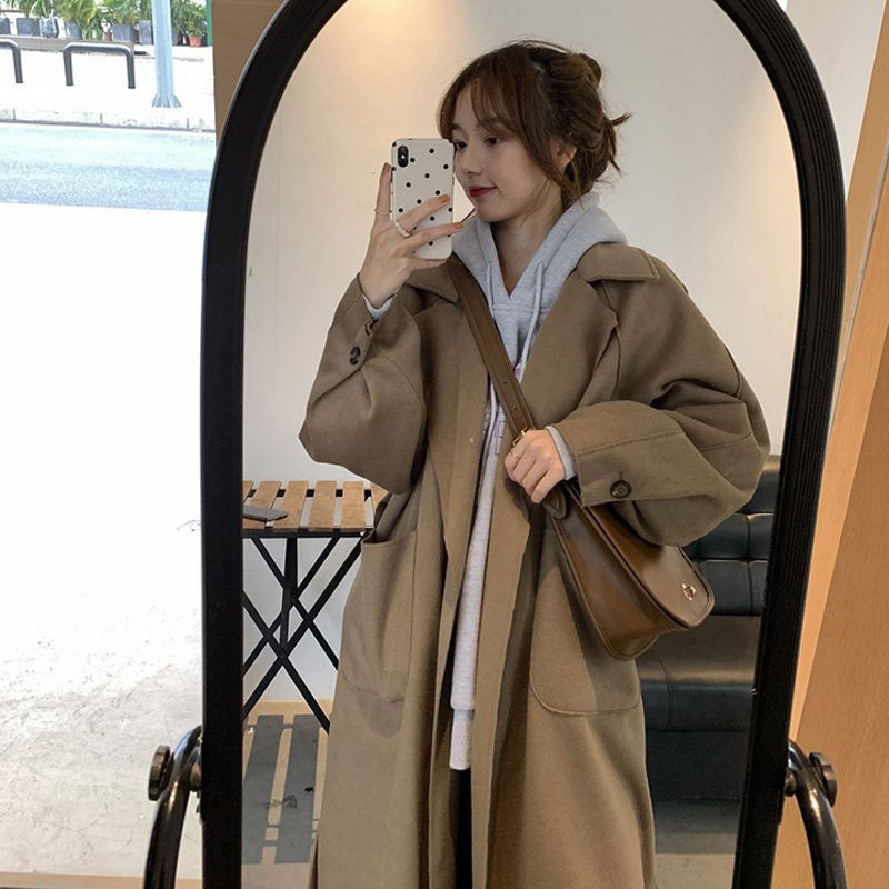 Woolen Jacket Suit Coat Women Winter