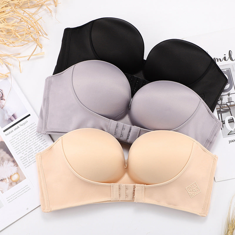 Gathered Up Strapless Bra