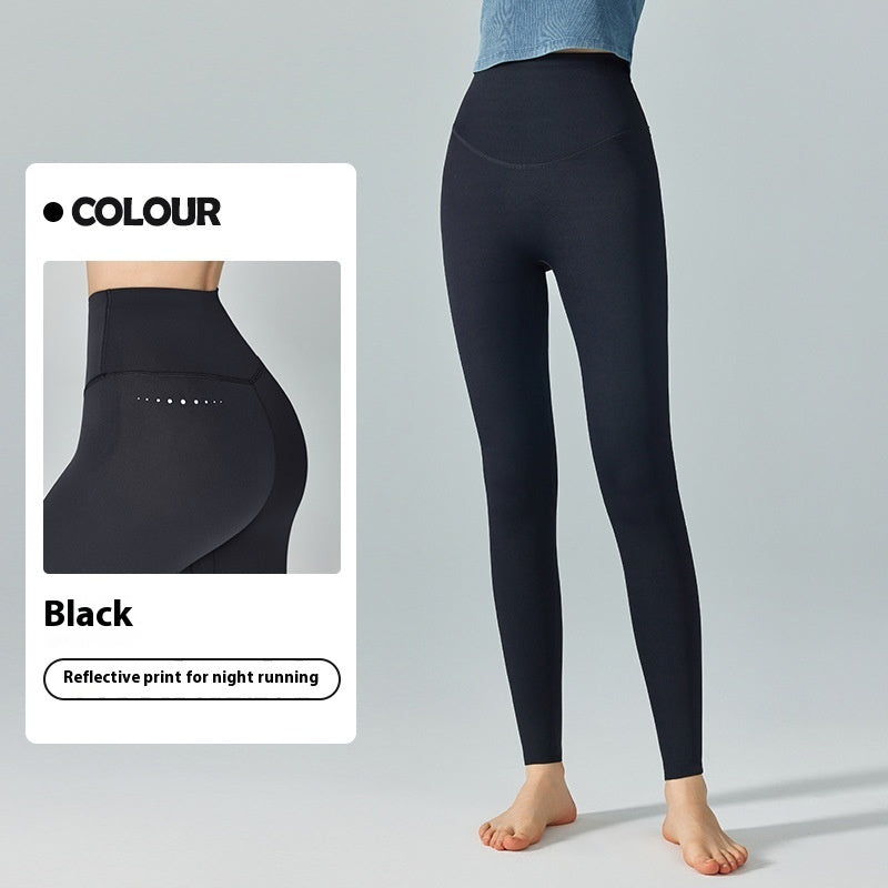 Outdoor Running Outerwear High Waist Hip Lift Sports Tights For Women