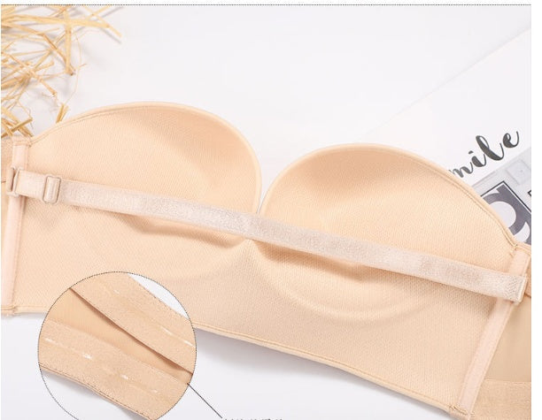 Gathered Up Strapless Bra