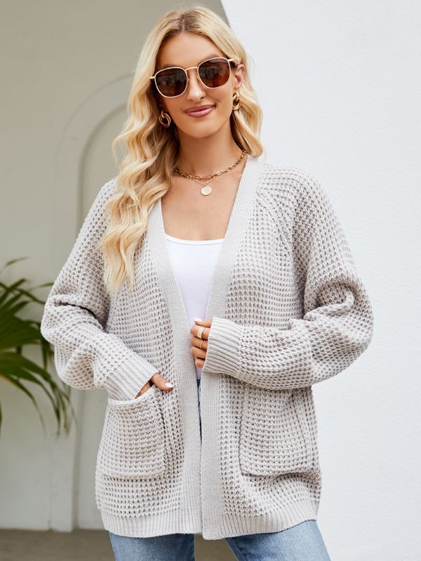 Idle Style Knitted Sweater Coat For Women